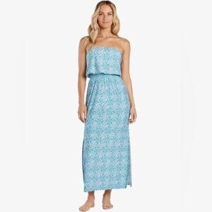 Helen Jon Jolie Bandeau Montrose Strapless Midi Dress NWT